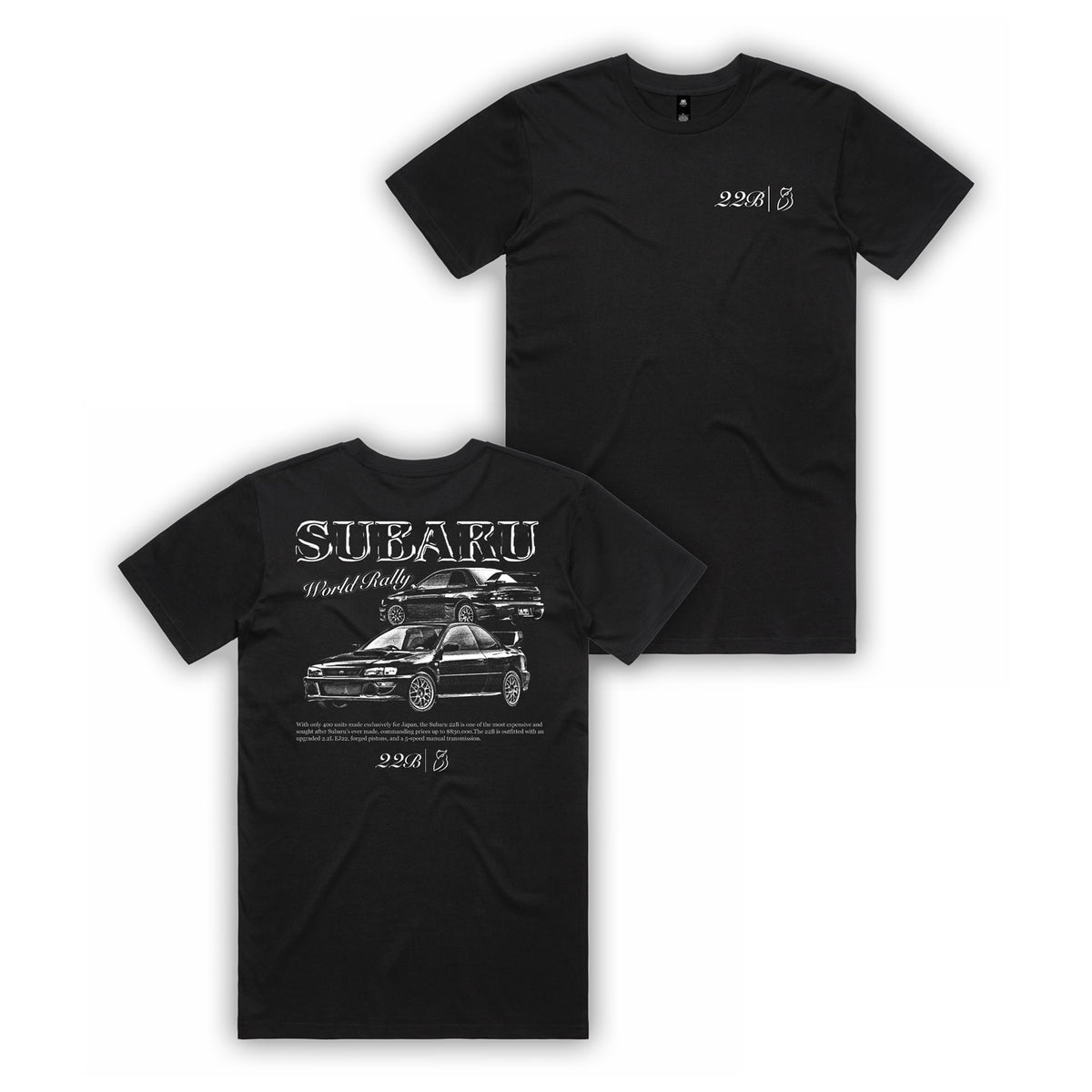 Classic 22B Tee- Black