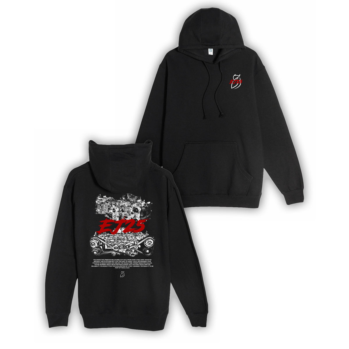 EJ25 Hoodie- Black