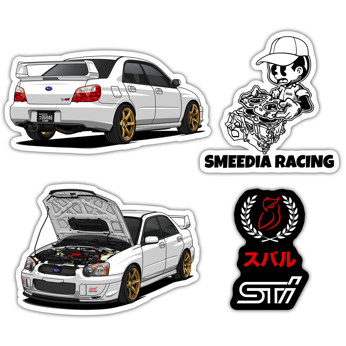 Smeedia GD STi Sticker Pack